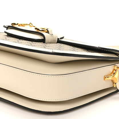 Gucci GG Supreme Monogram Horsebit 1955 Shoulder Bag Beige Mystic White 10 of 10