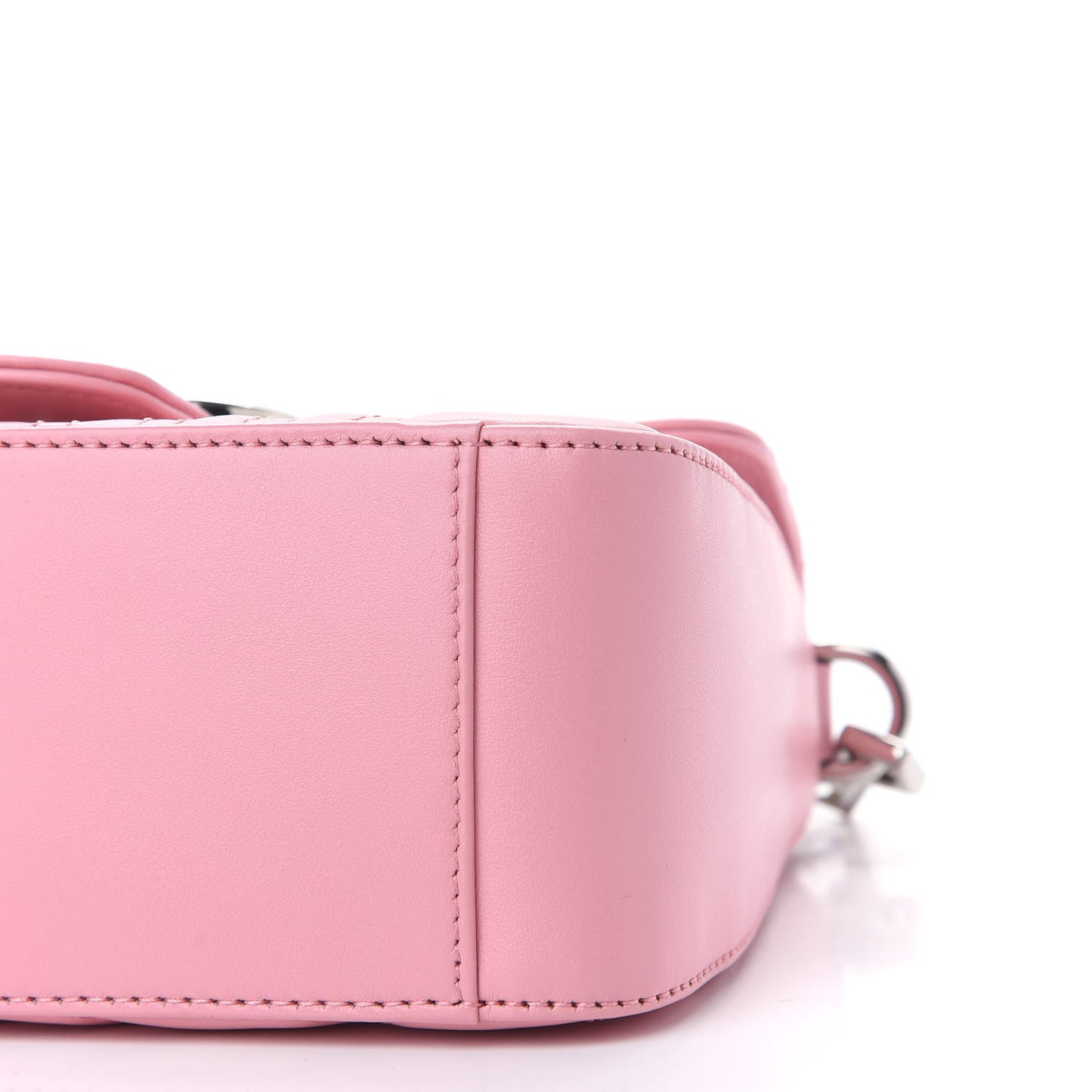 Calfskin Matelasse Mini GG Marmont Top Handle Shoulder Bag Wild Rose