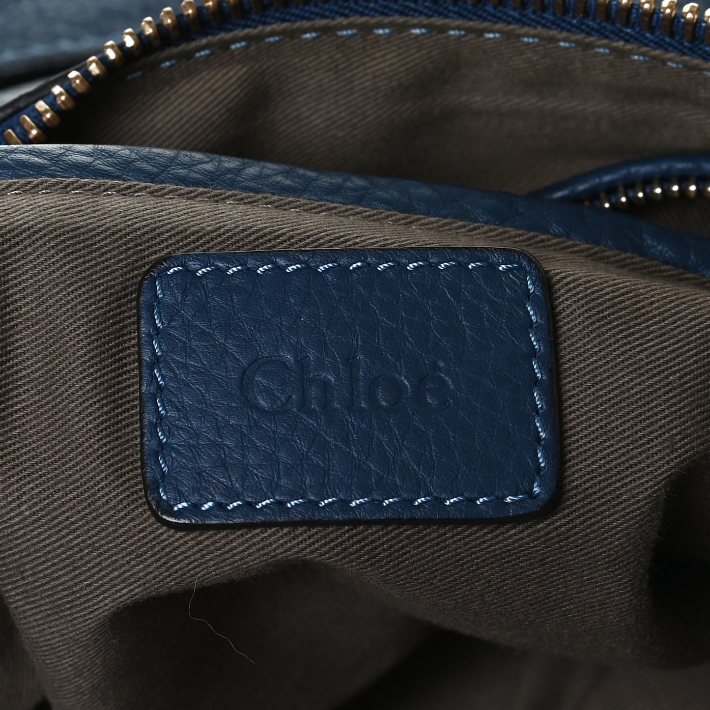 Calfskin Medium Marcie Satchel Royal Navy