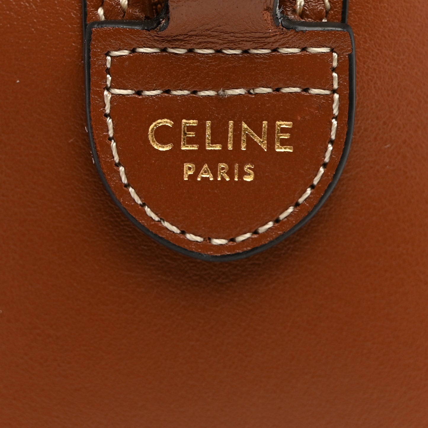 Smooth Calfskin Triomphe Small Boston Bag Tan