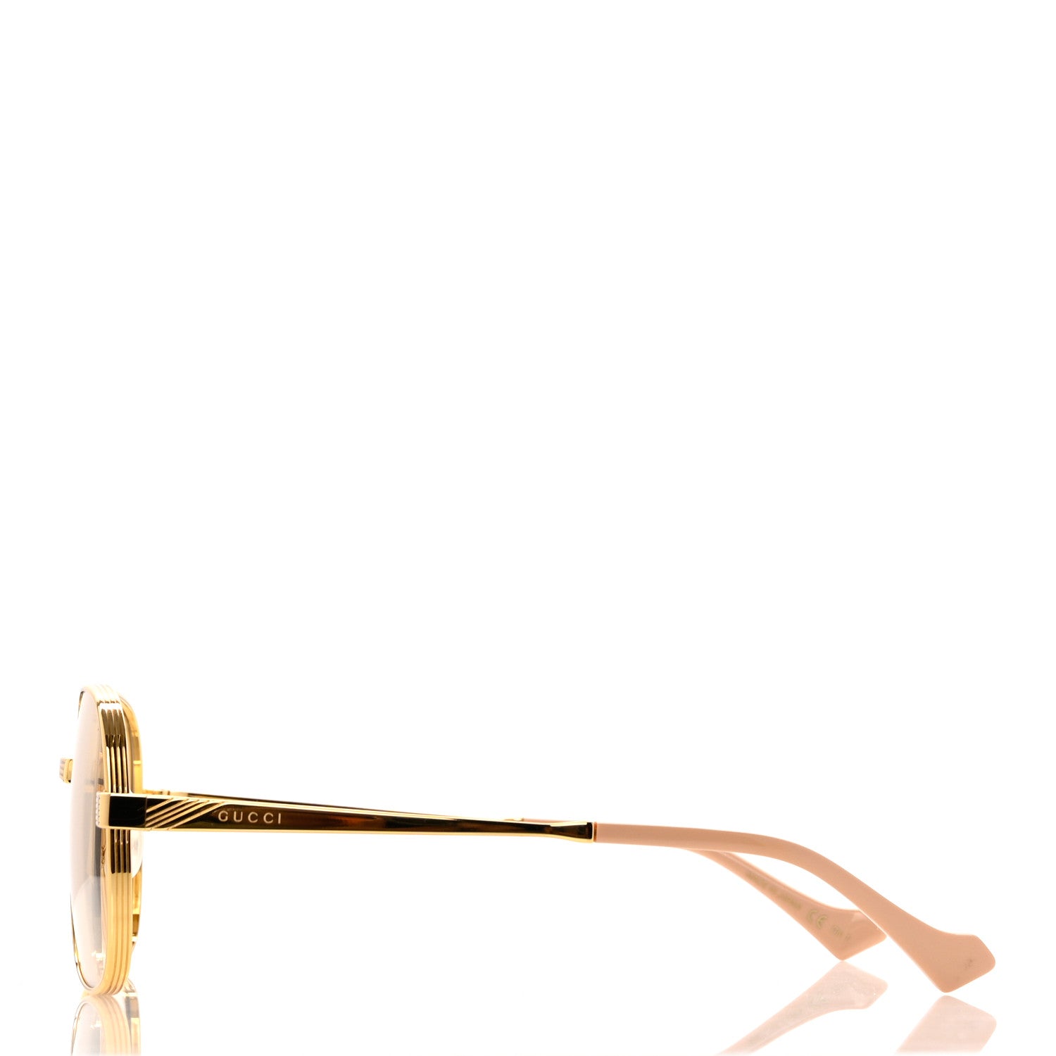 Gucci Square Frame Sunglasses GG0788S Gold 3 of 7
