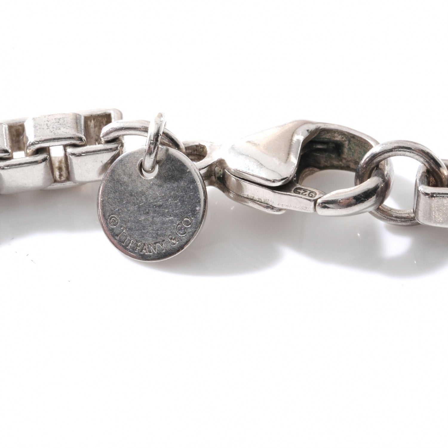 Tiffany Sterling Silver 4mm Venetian Link Necklace 3 of 5