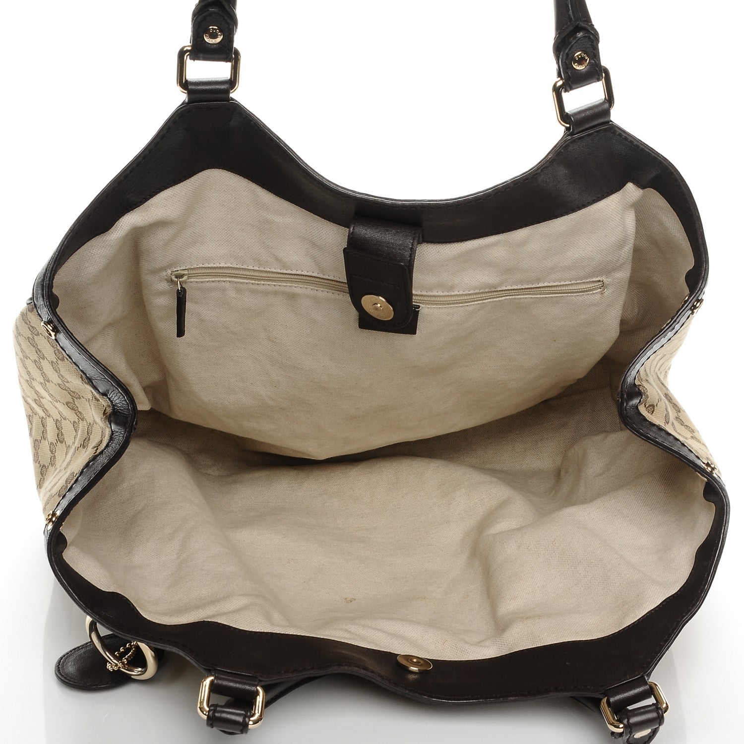 Gucci Monogram Large Sukey Tote Dark Brown 5 of 14