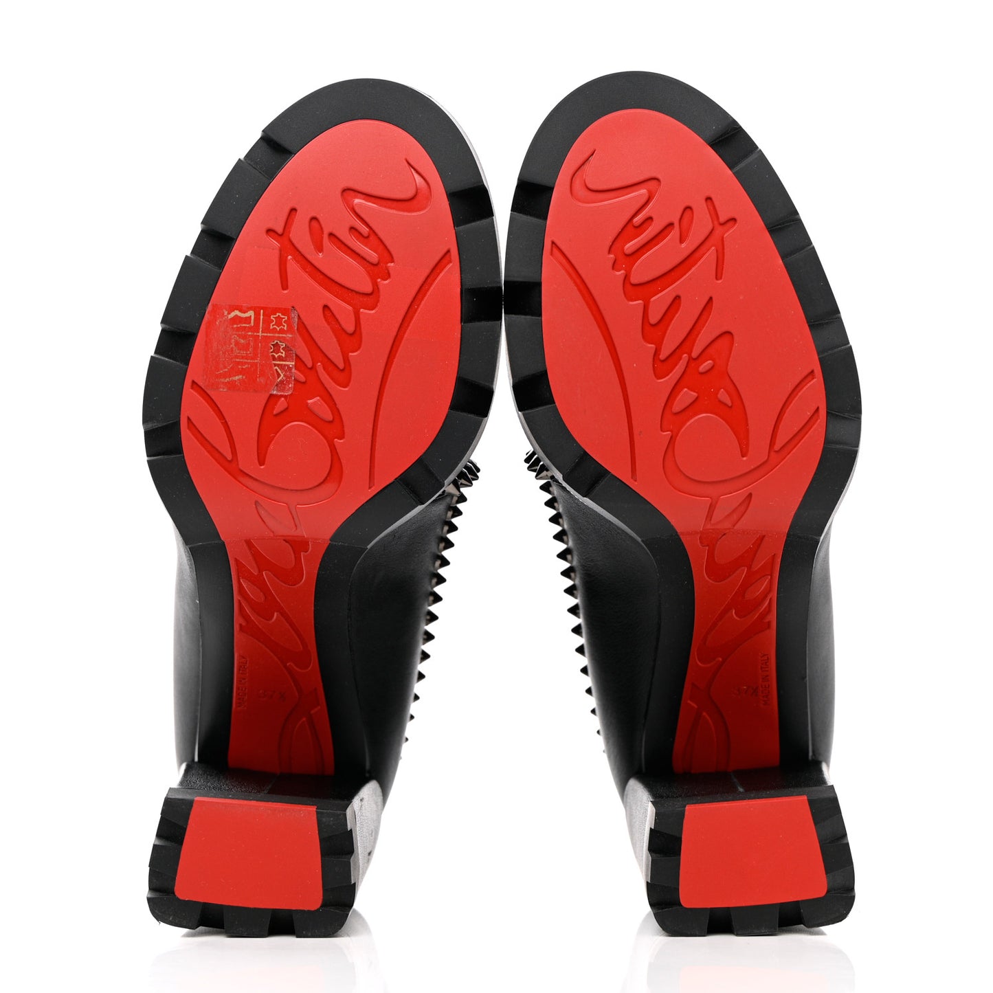 Nappa Out Line Spike Lug 100 Boots 37.5 Black