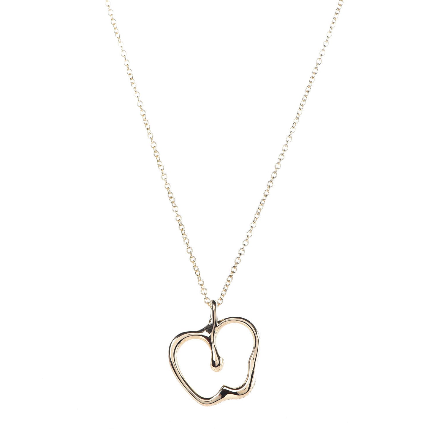 18K Yellow Gold Elsa Peretti Apple Pendant Necklace