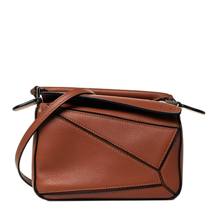 Loewe Calfskin Mini Puzzle Bag Tan 1 of 10