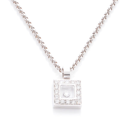 Chopard 18k Happy Diamonds Icons Square Necklace 1 of 6