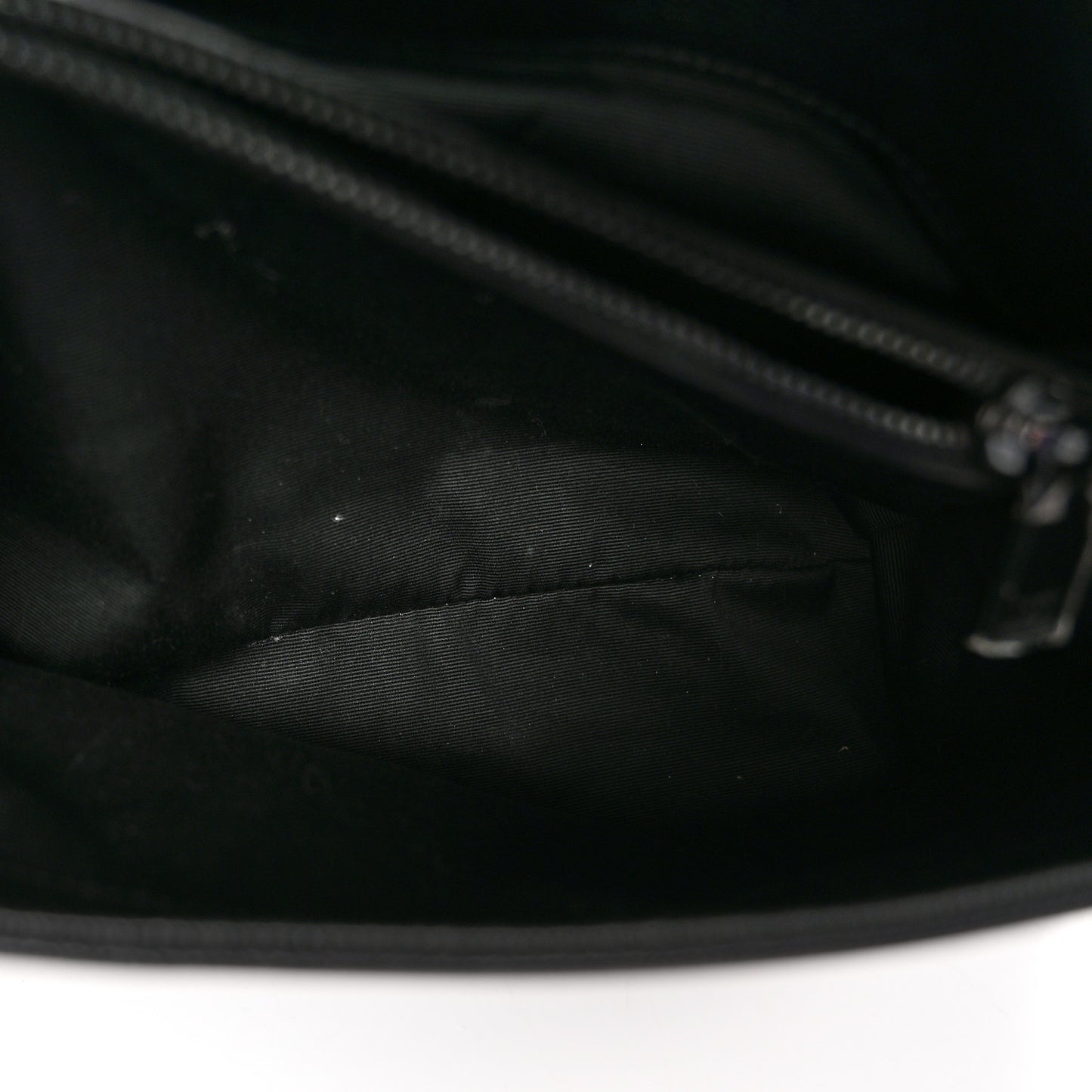 Grain De Poudre Medium West Hollywood Monogram Fold-Over Black