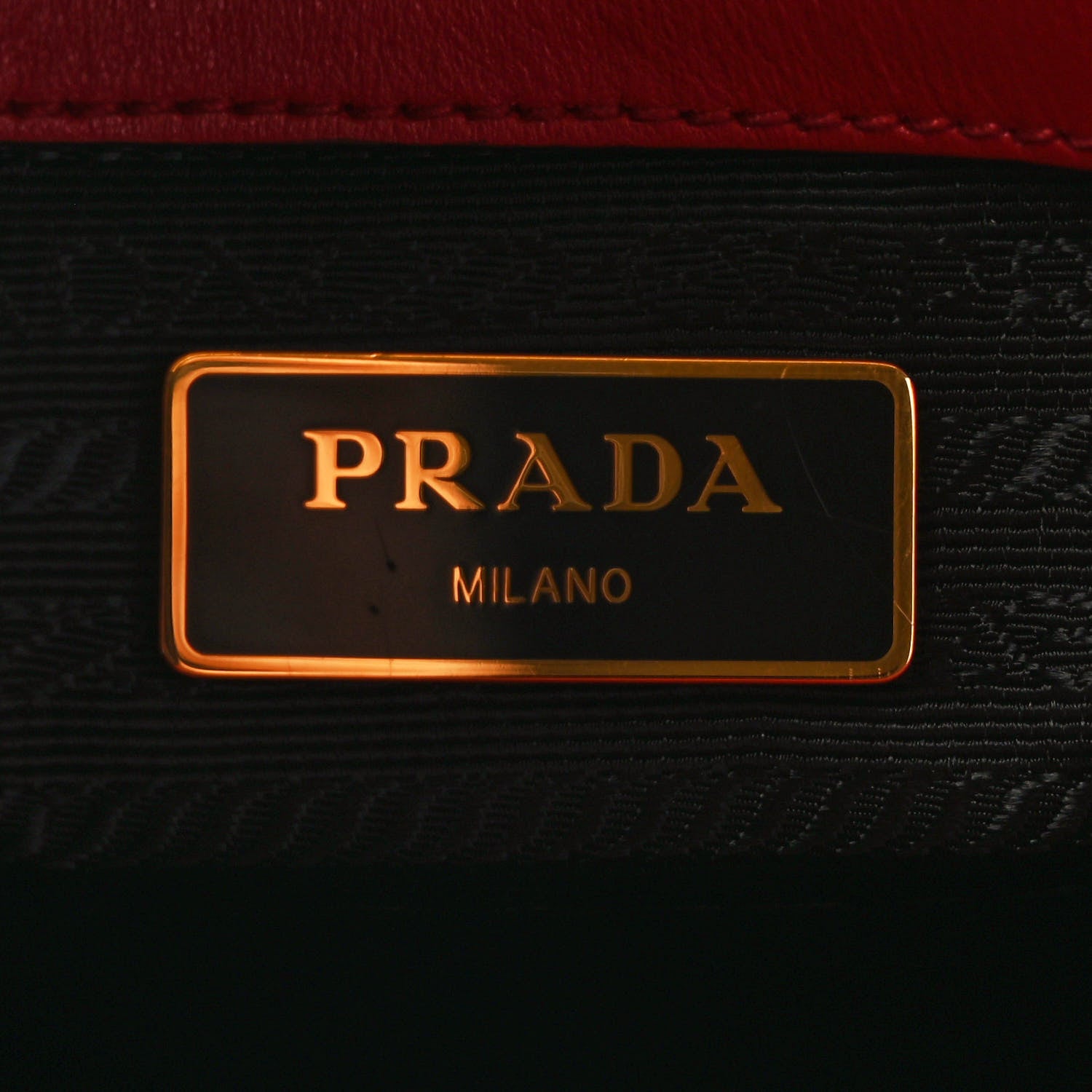 Prada Saffiano Soft Calfskin Tote Fuoco 5 of 7