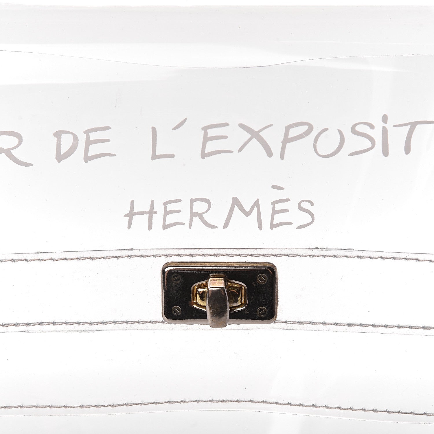 Hermes Vinyl Souvenir De L'Exposition Kelly Transparent 6 of 10