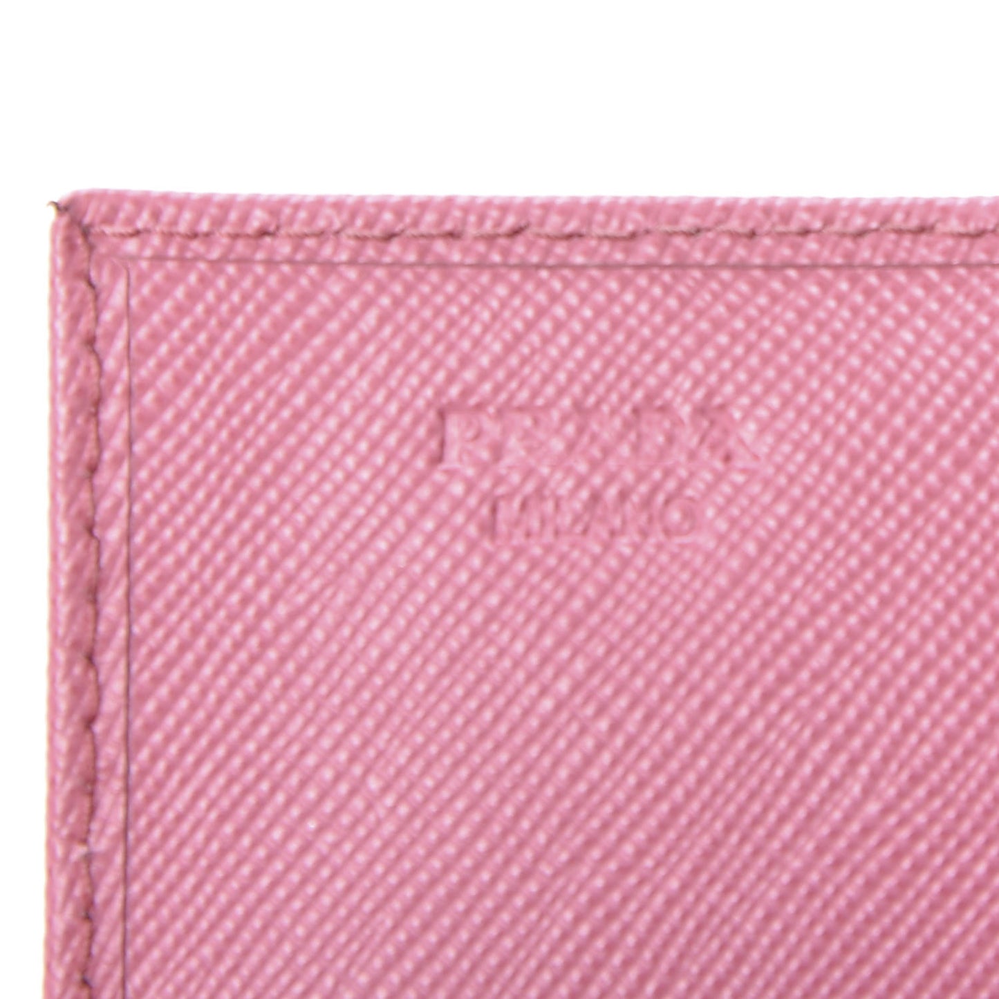 Saffiano Metal Business Card Holder Begonia