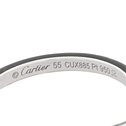 Cartier Platinum 2mm Ballerine Curved Wedding Band Ring 55 7.25 4 of 4
