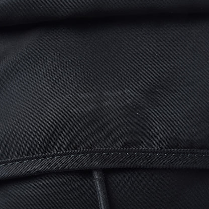 Prada Technical Nylon Saffiano Double Buckle Backpack Black 9 of 10