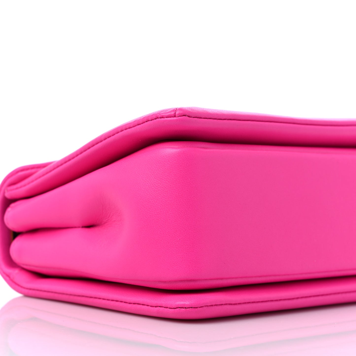 Nappa One Stud Chain Clutch Pink PP