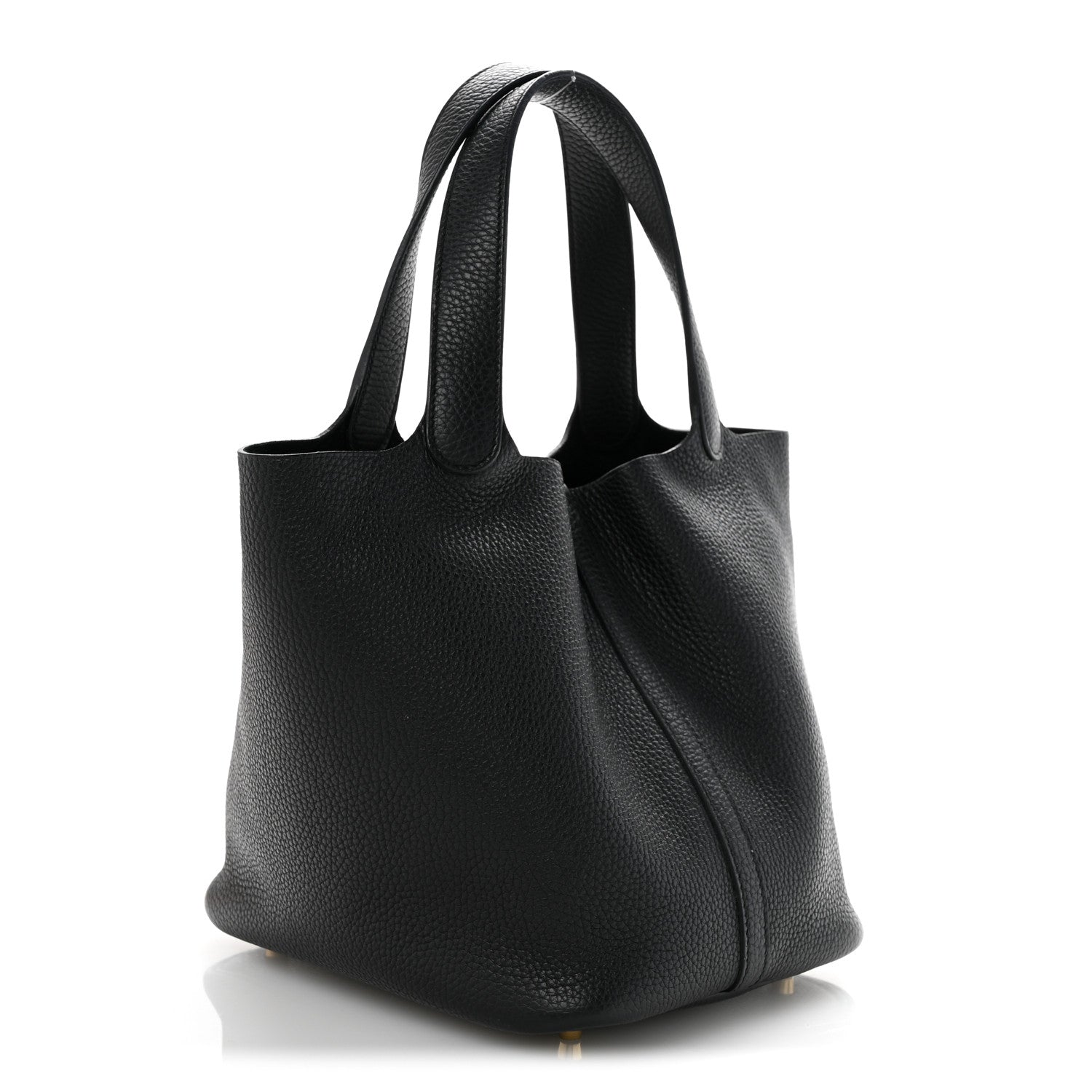 Hermes Taurillon Clemence Picotin Lock 22 MM Black 3 of 14