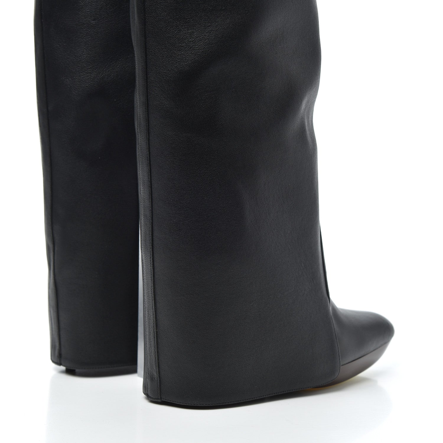 Givenchy Calfskin Newton Over The Knee Boots 35.5 Black Marron 7 of 18