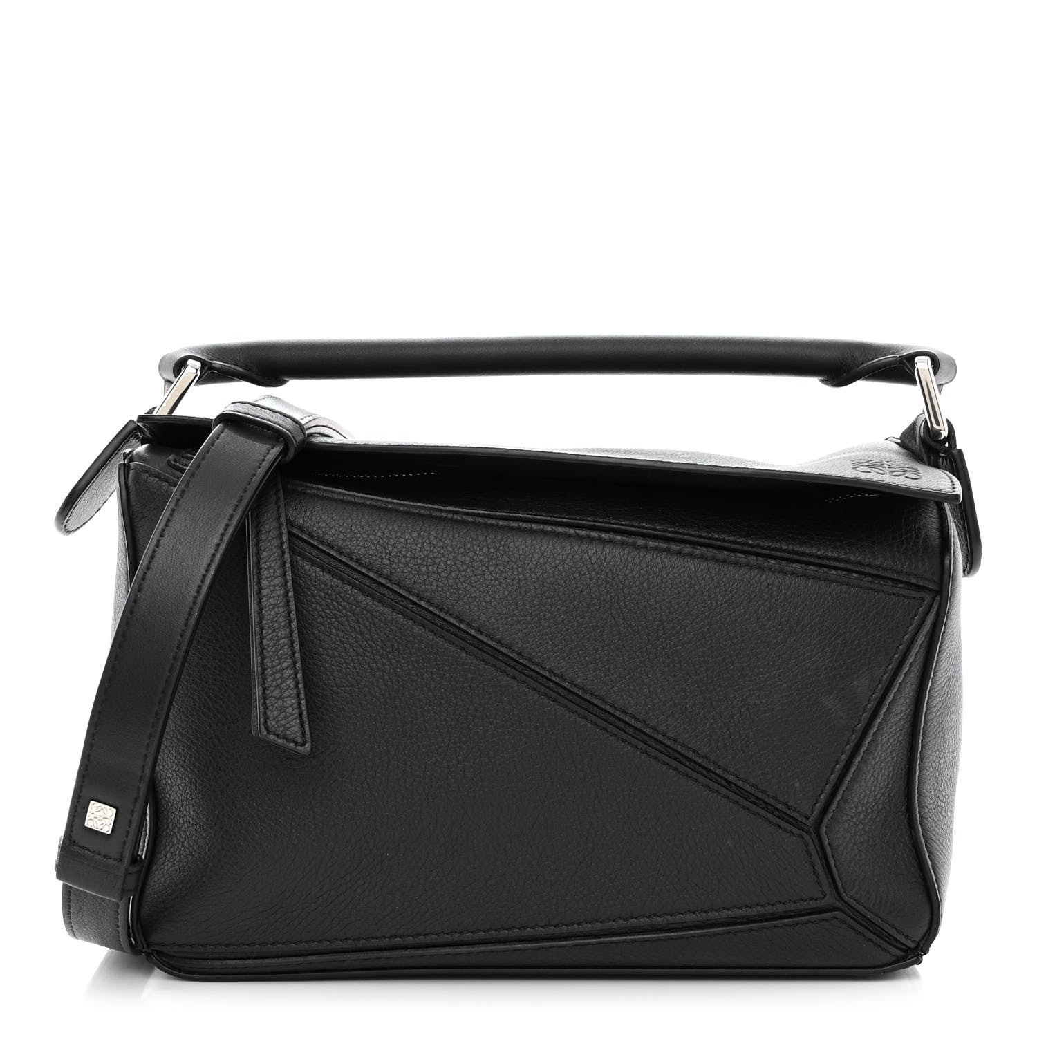 Loewe Calfskin Small Puzzle Bag Black 1 of 11