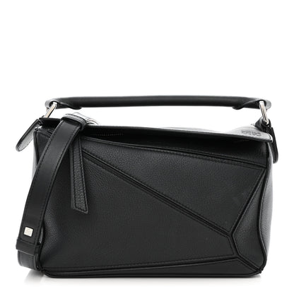 Loewe Calfskin Small Puzzle Bag Black 1 of 11
