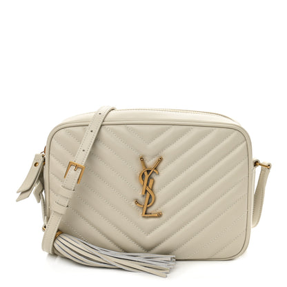 Saint Laurent Calfskin Matelasse Monogram Lou Camera Bag Crema Soft 1 of 10