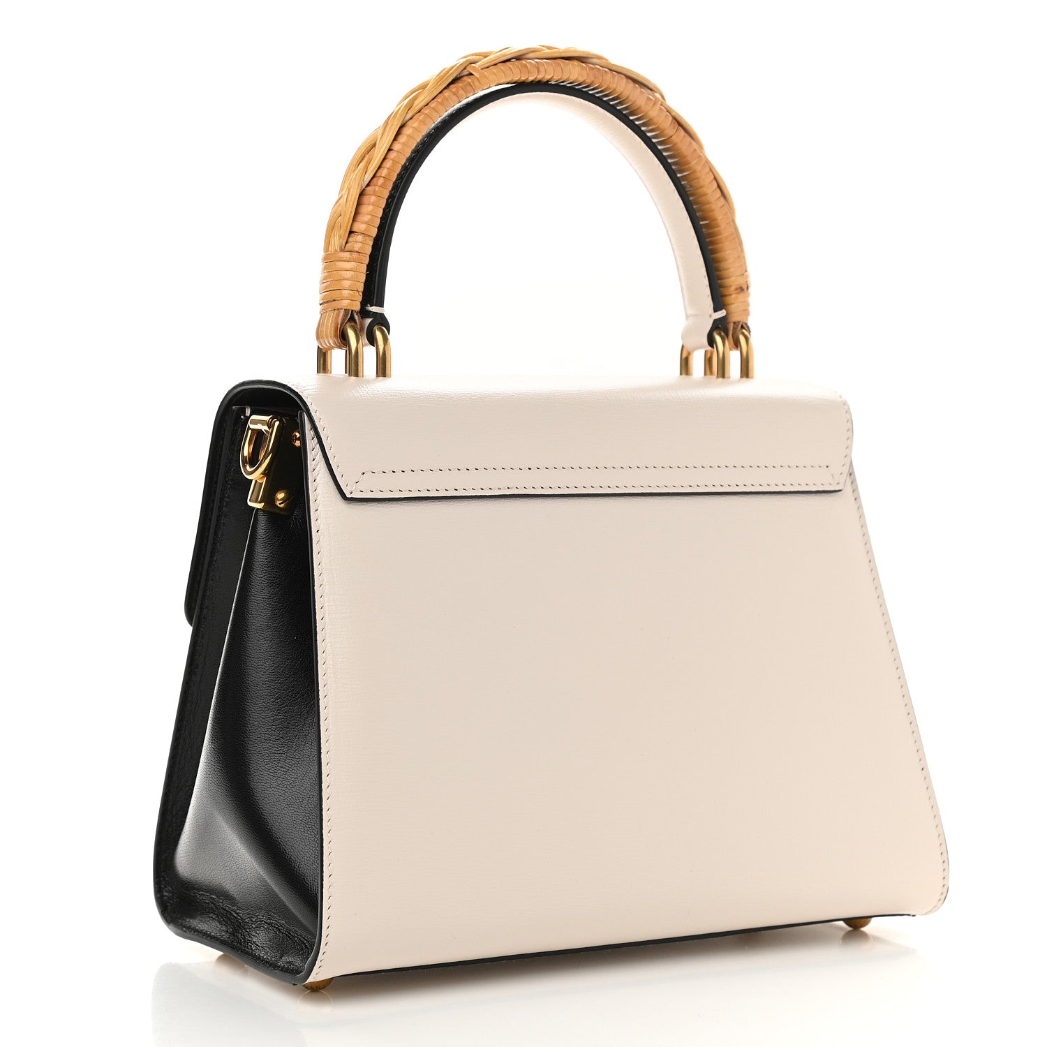 Dolce & Gabbana Calfskin Embroidered Welcome Satchel White 3 of 9