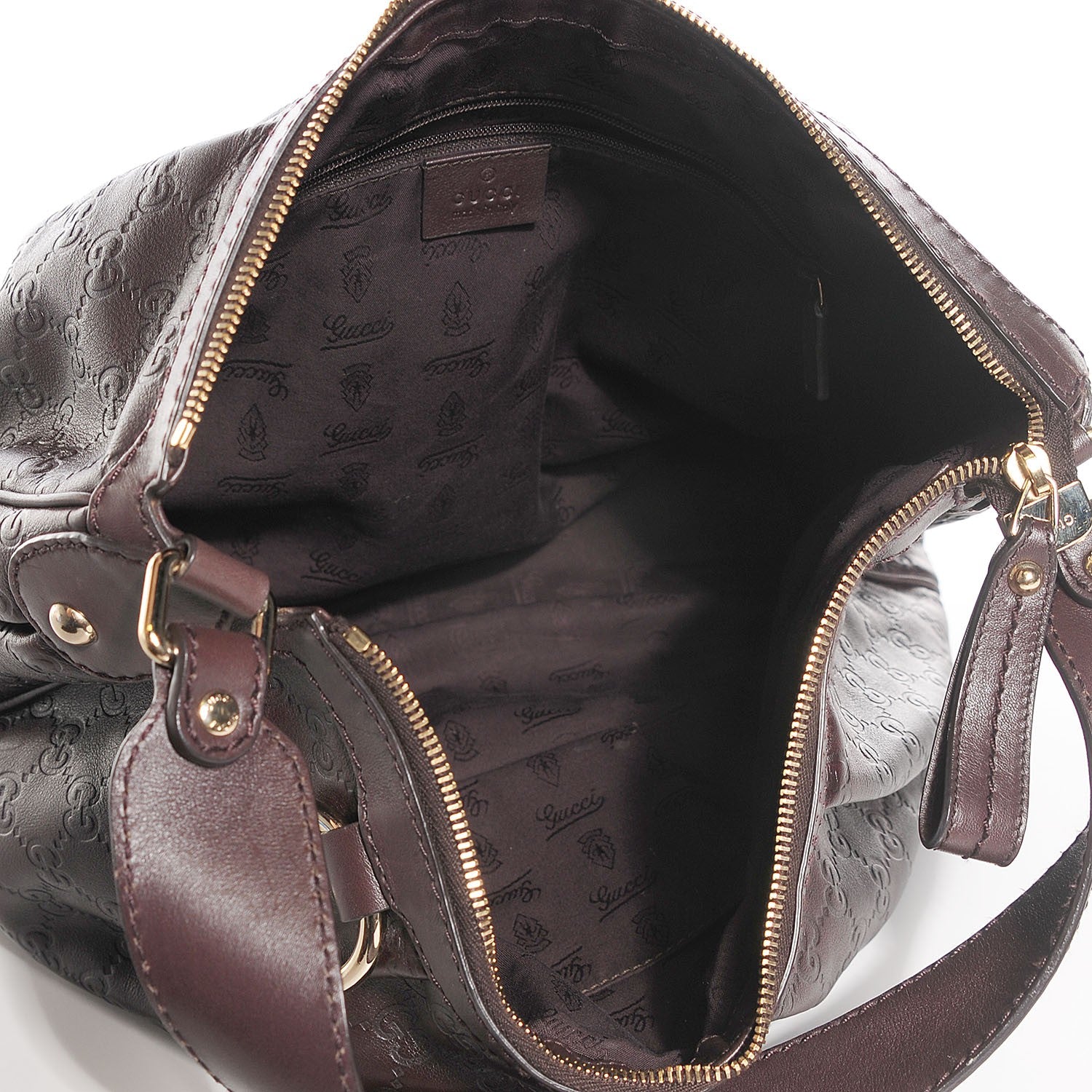 Gucci Guccissima Medium Sukey Hobo Dark Brown 5 of 7