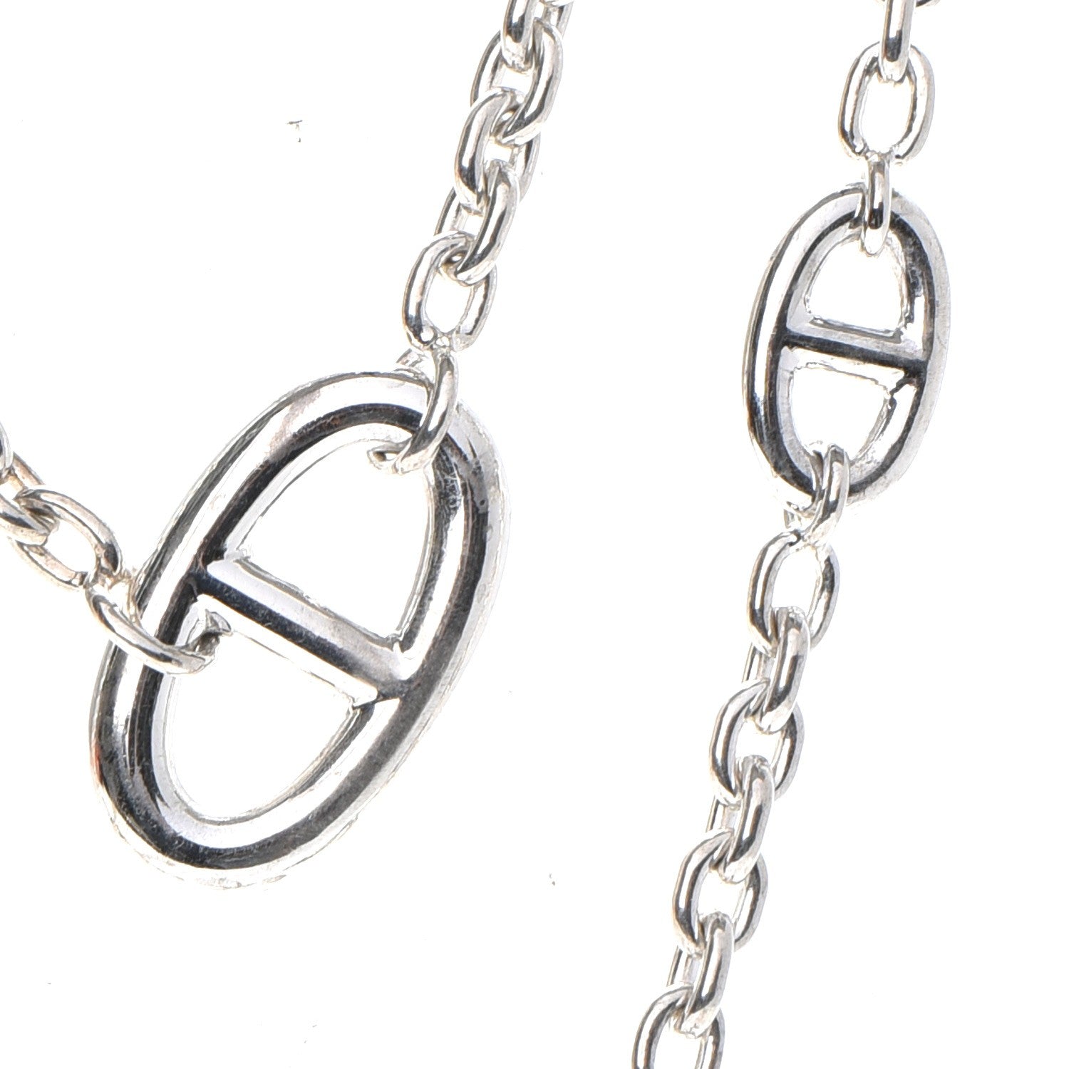 Hermes Sterling Silver Farandole Necklace 160 5 of 10