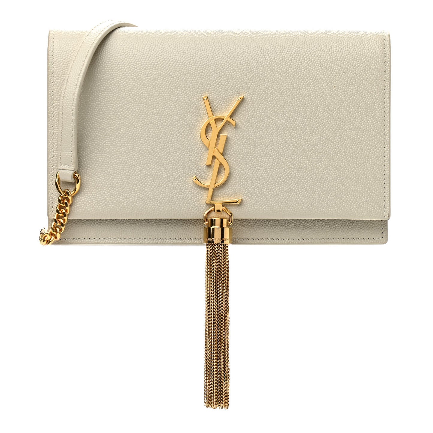 Grain De Poudre Classic Monogram Kate Tassel Chain Wallet Crema Soft