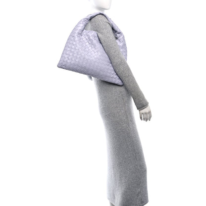 Bottega Veneta Calfskin Intrecciato Small Hop Oyster Lilac 2 of 10