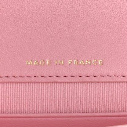 Chanel Lambskin Quilted Pick Me Up Mini Wallet On Chain Light Pink 6 of 12