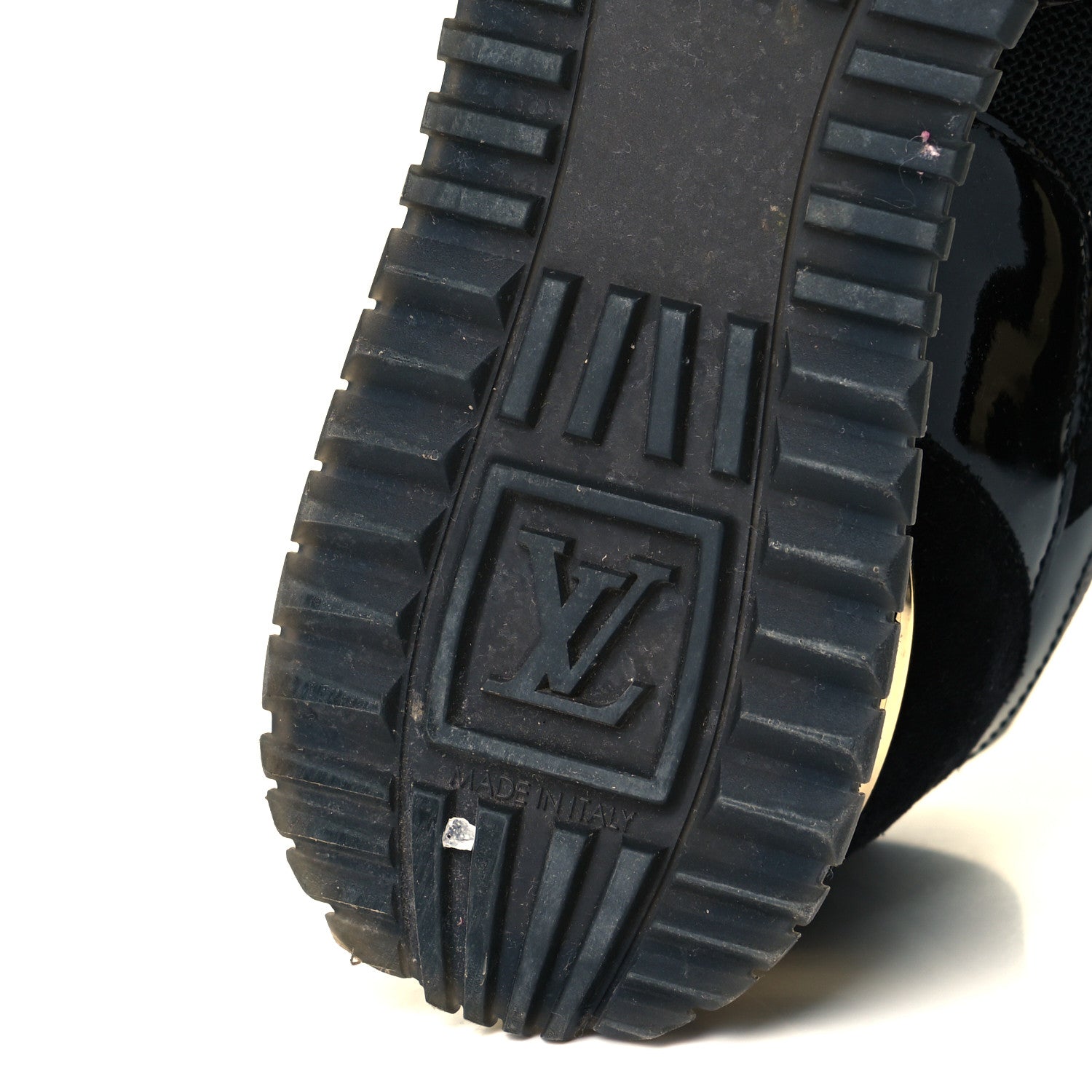 Louis Vuitton Suede Monogram Run Away Sneakers 38.5 Black 8 of 8