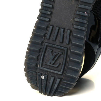 Louis Vuitton Suede Monogram Run Away Sneakers 38.5 Black 8 of 8