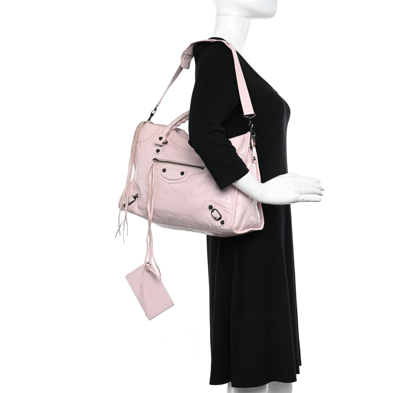 Balenciaga Agneau Classic Hardware City Rose Poudre Rose Petunia 2 of 17