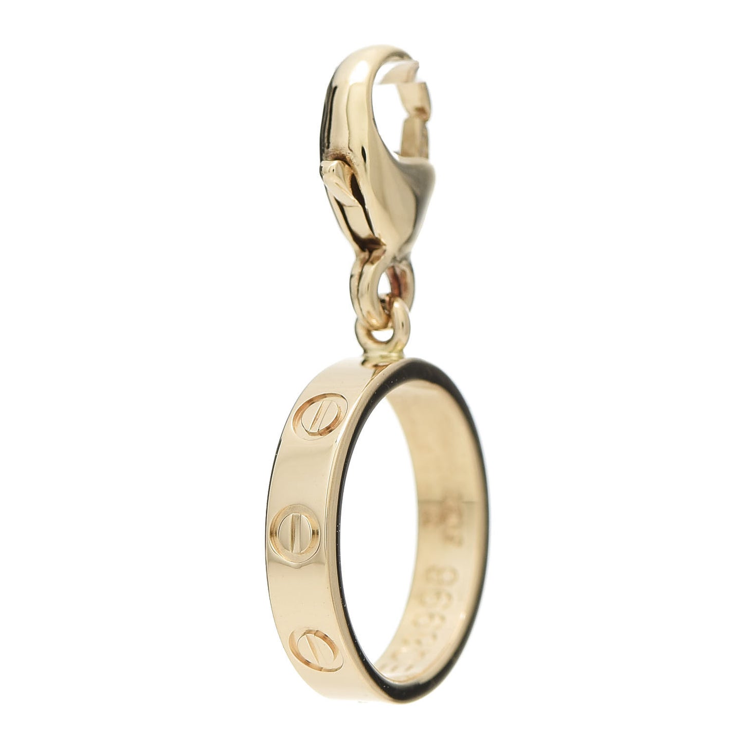 18K Yellow Gold LOVE Ring Charm