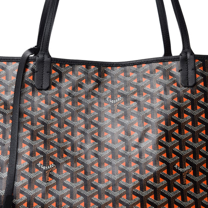 Goyard Goyardine Saint Louis Claire Voie GM Black Orange 10 of 10