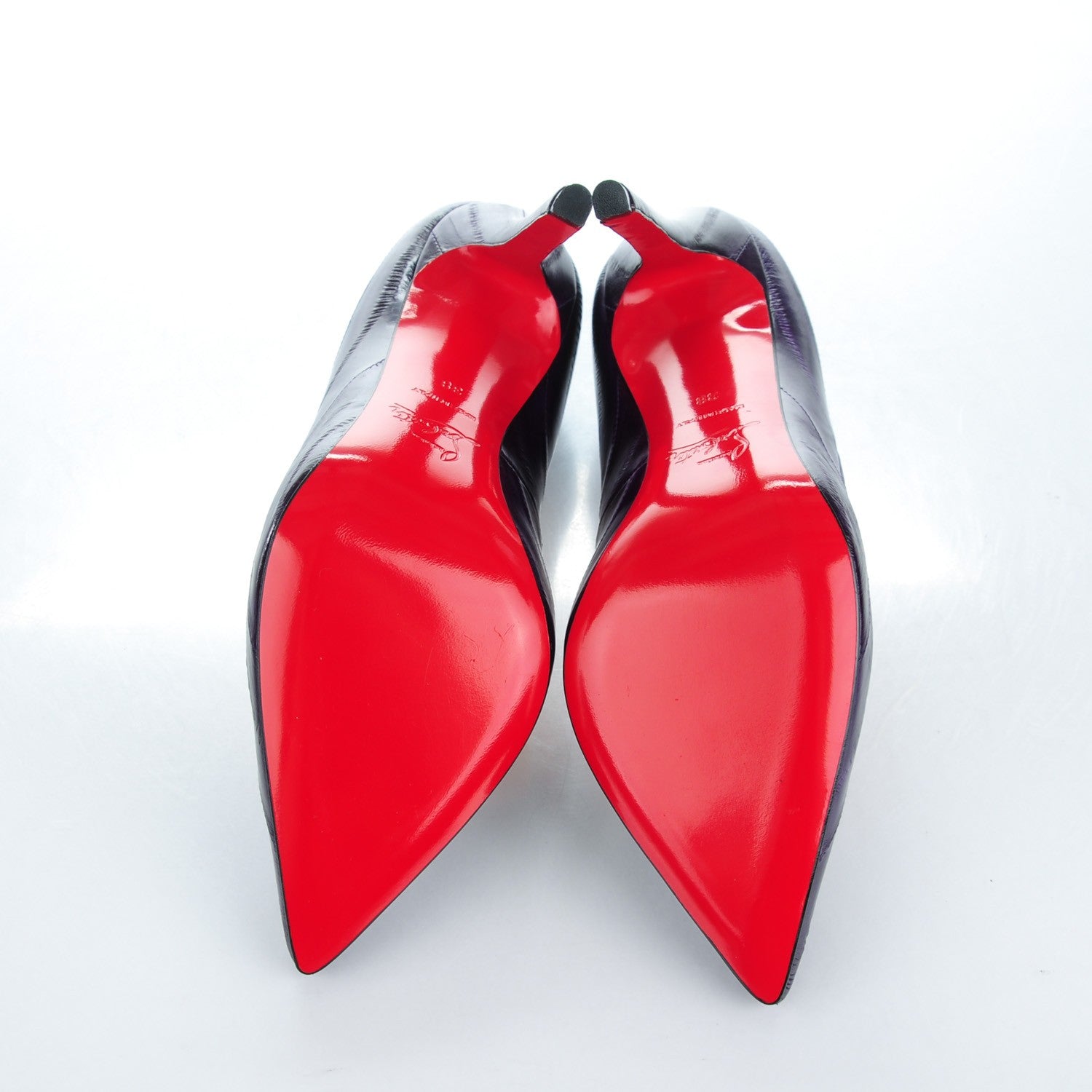 Christian Louboutin Eel Pigalle 120 Pumps 38 Purple 5 of 8