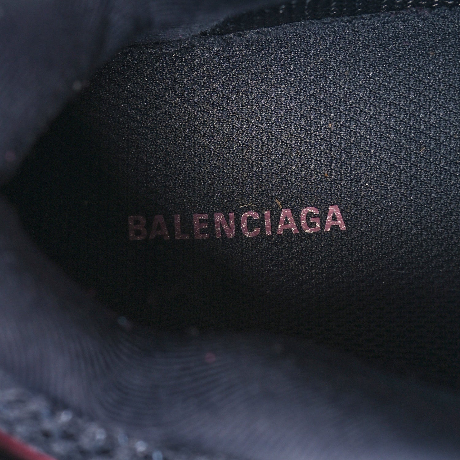 Balenciaga Mesh Nylon Womens Track Sneakers 37 Dark Grey Pink Grey 8 of 8