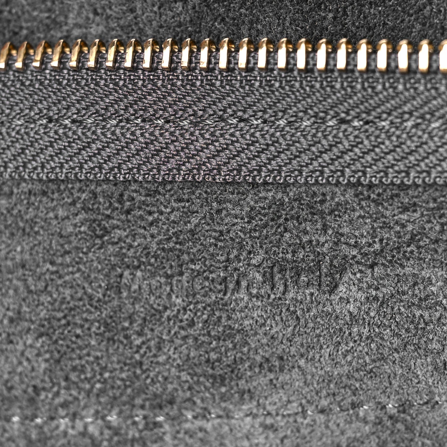 Grained Calfskin Nano Belt Bag Grey