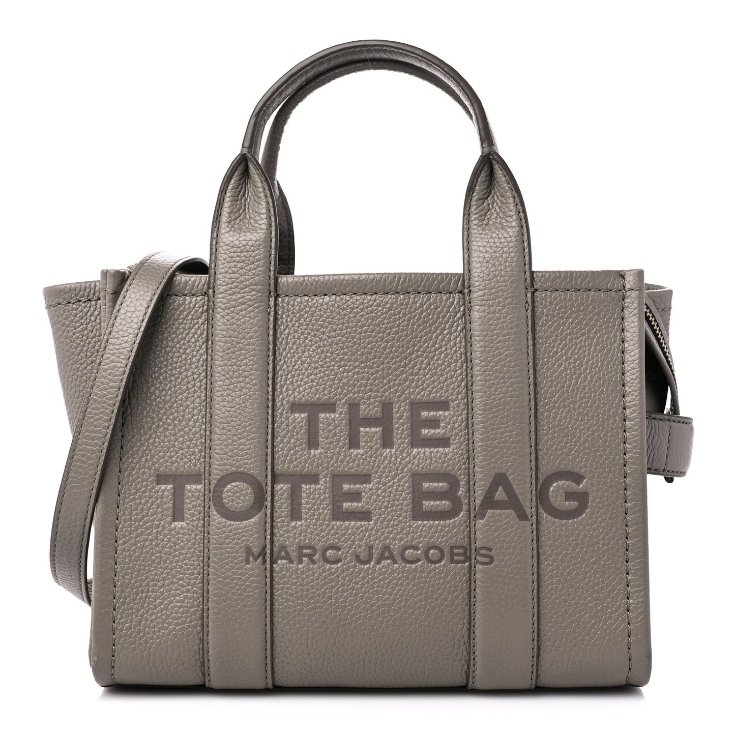 Grained Calfskin Small The Tote Bag Cement