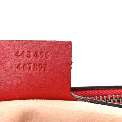 Gucci Calfskin Matelasse Medium GG Marmont Shoulder Bag Hibiscus Red 7 of 10
