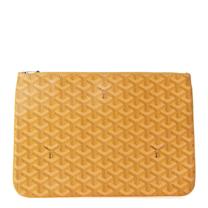 Goyard Goyardine Senat Pochette MM Yellow 2 of 18