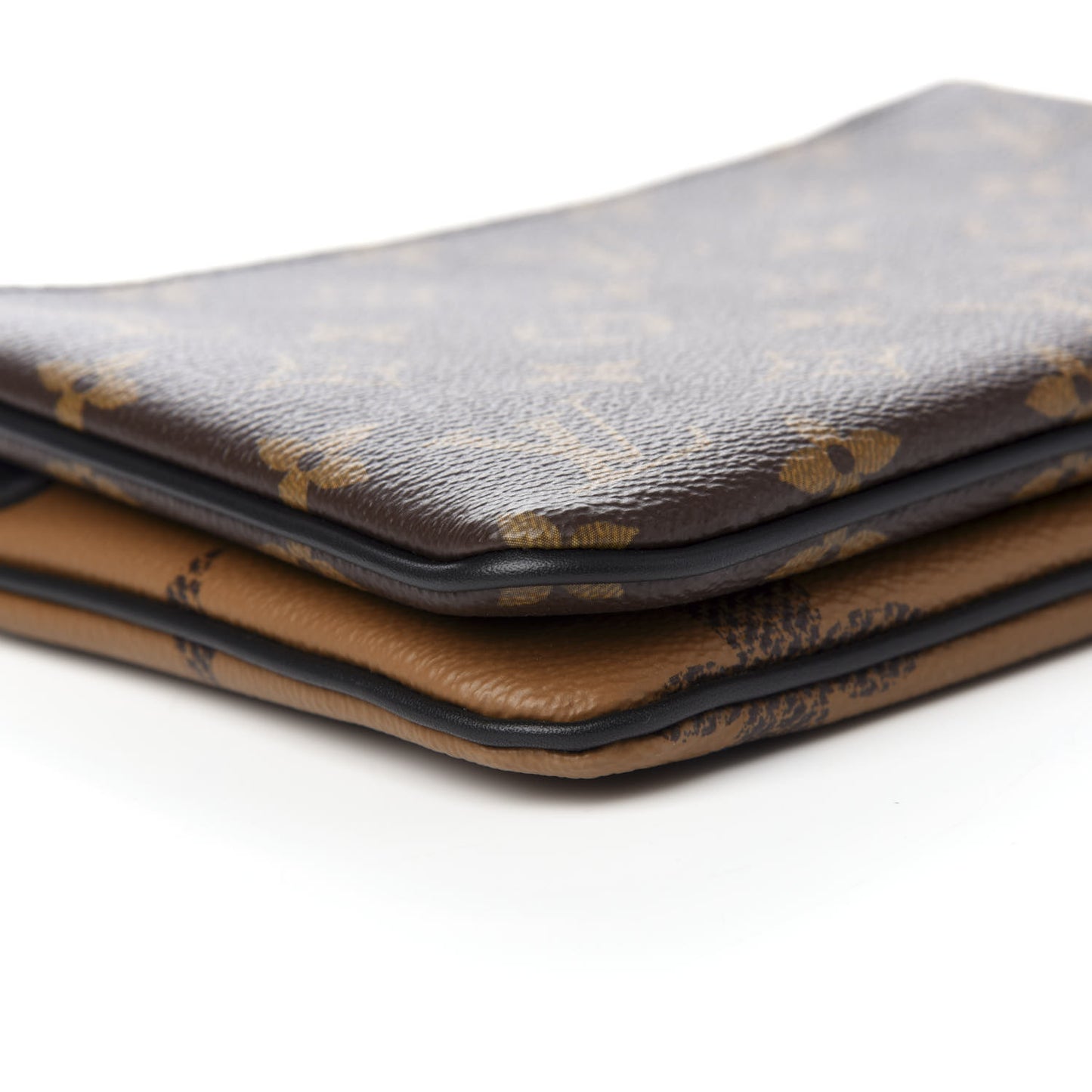 Reverse Monogram Giant Double Zip Pochette