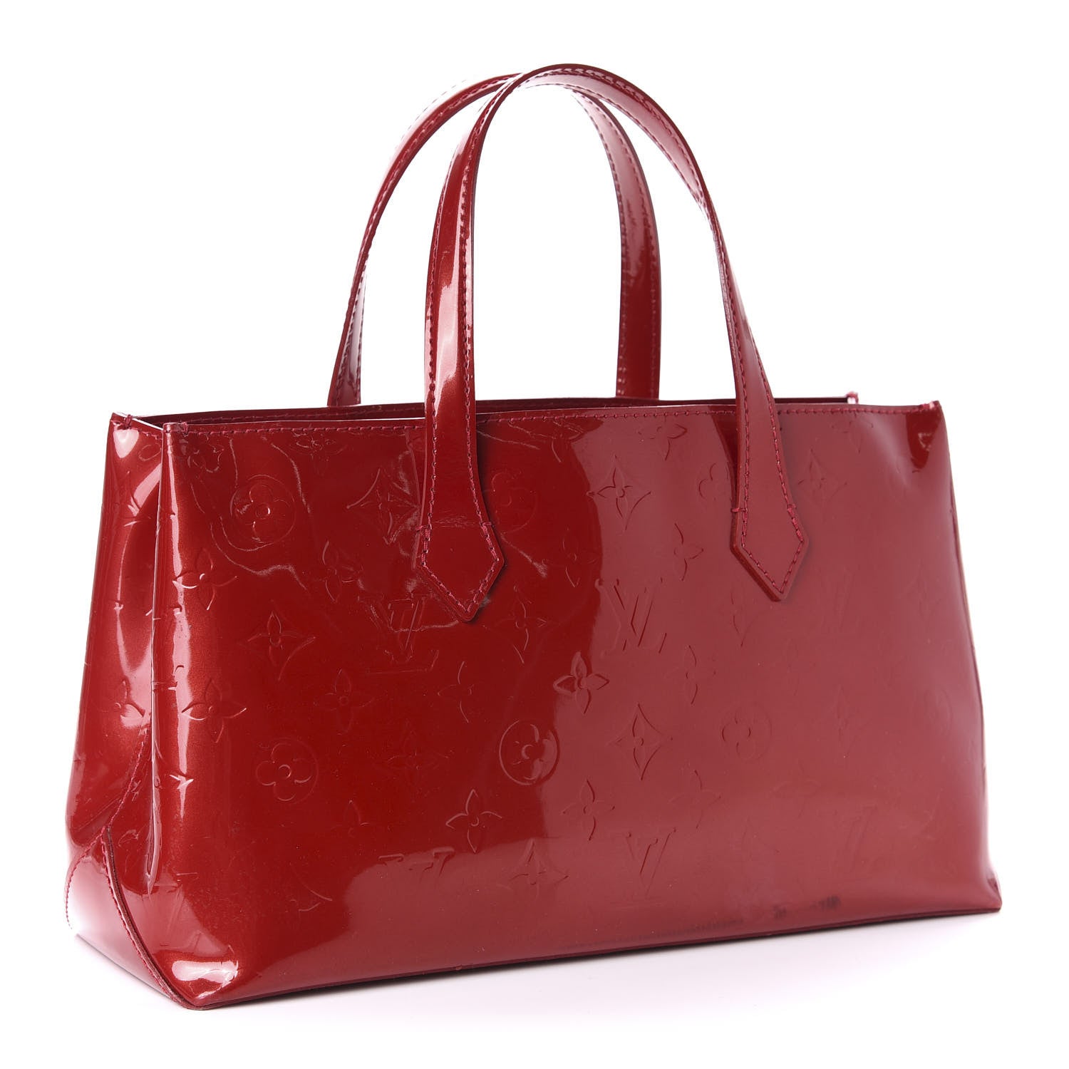 Louis Vuitton Vernis Wilshire PM Pomme D'Amour 3 of 10