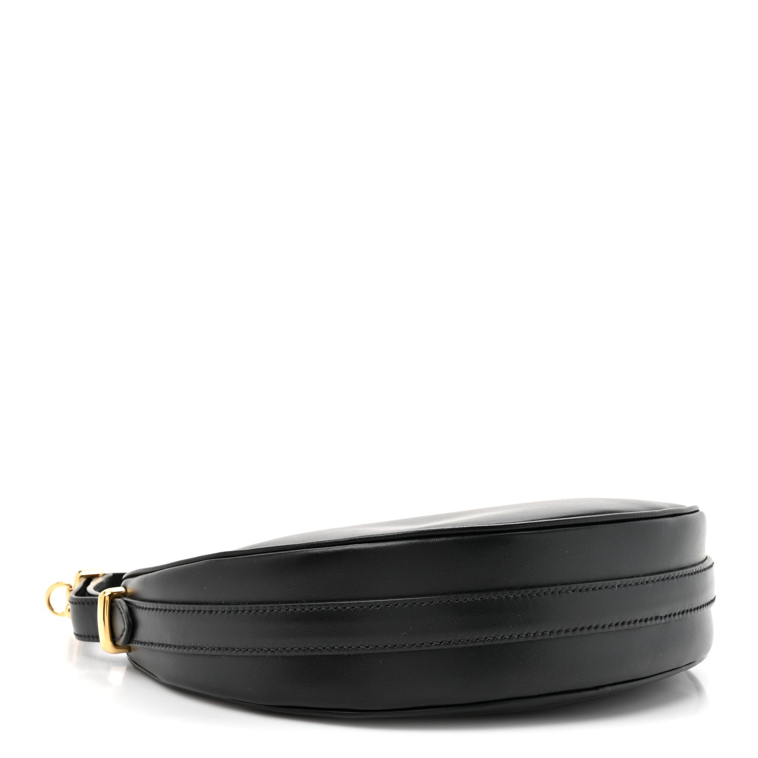 Prada Soft Calfskin Arque Shoulder Bag Black 4 of 9