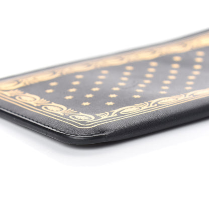 Gucci X SEGA Calfskin GUCCY Stars Sunglasses Case Black Gold 8 of 9