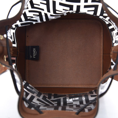 Fendi TPU FF Vitello Aura F is Fendi Grande Mon Tresor Bucket Bag Black Cuoio 7 of 13