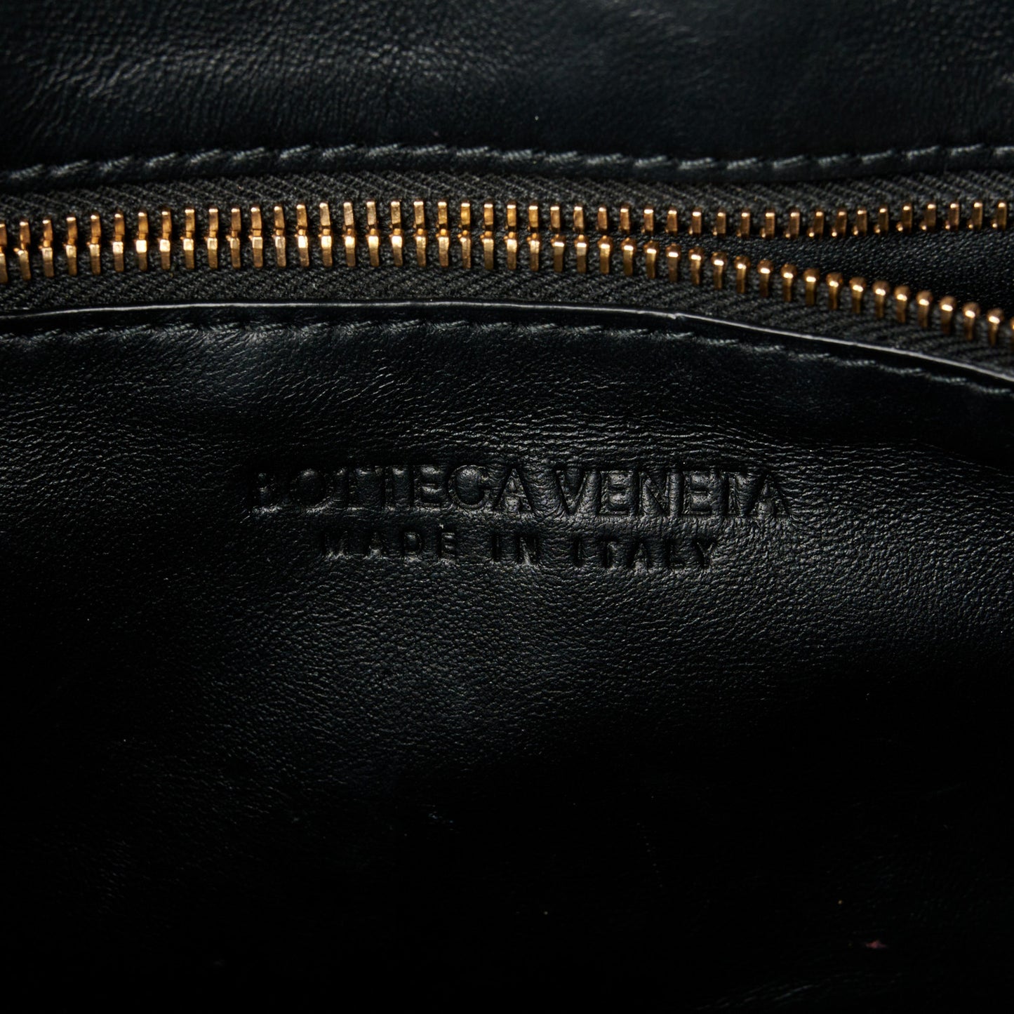 Lambskin Maxi Intrecciato Brick Cassette Bag Black