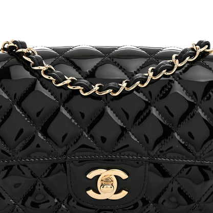 Chanel Patent Calfskin Quilted Mini Rectangular Flap Black 8 of 10