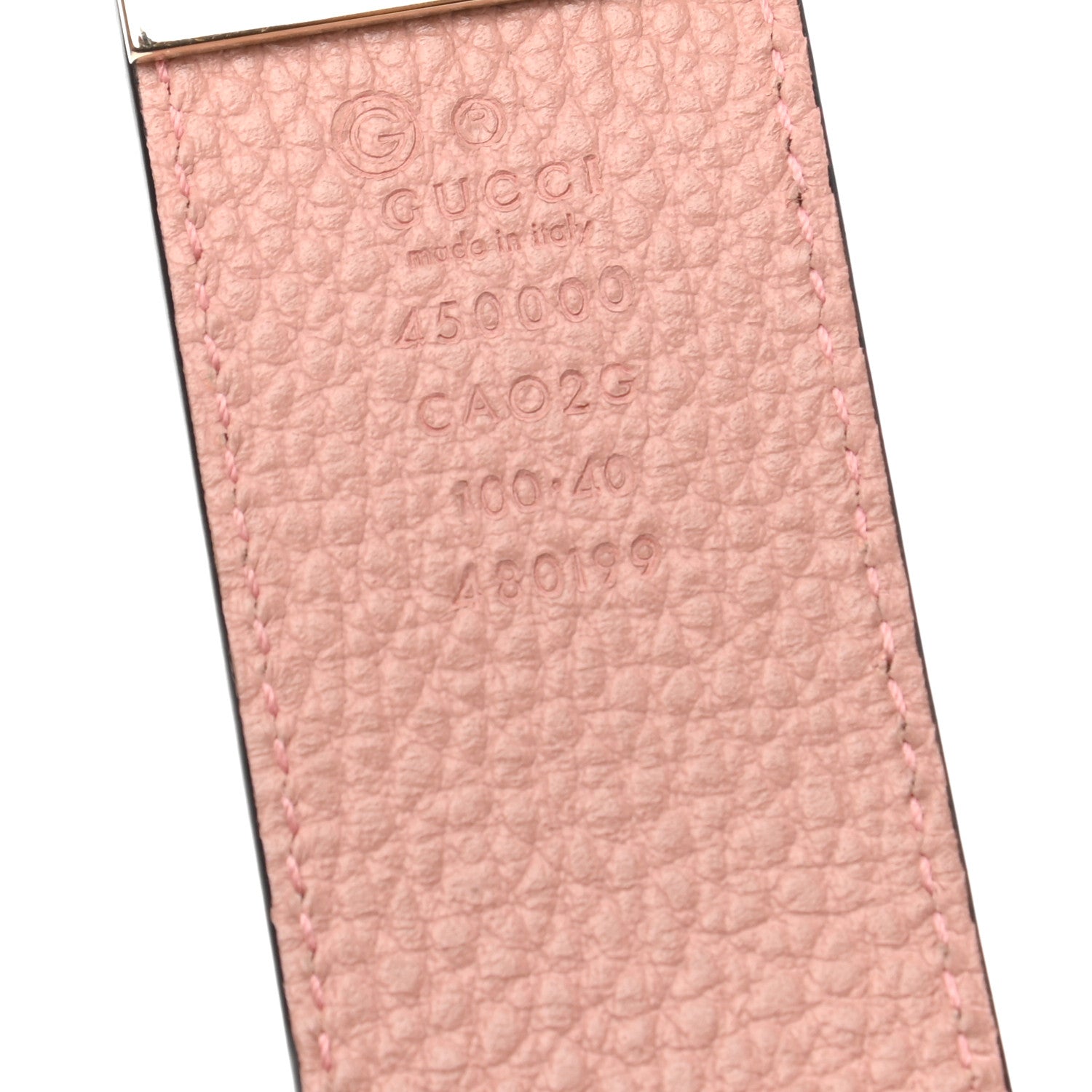 Gucci Calfskin 1973 Reversible Belt 100 40 Black Pink 3 of 5
