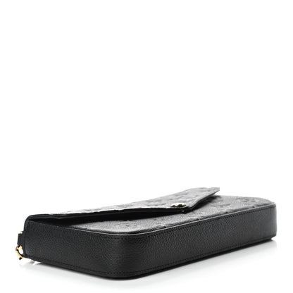 Louis Vuitton Empreinte Pochette Felicie Chain Wallet Black 4 of 5