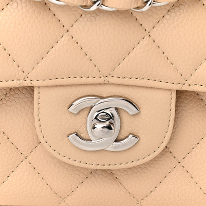 Chanel Caviar Quilted Medium Double Flap Beige Clair 8 of 10